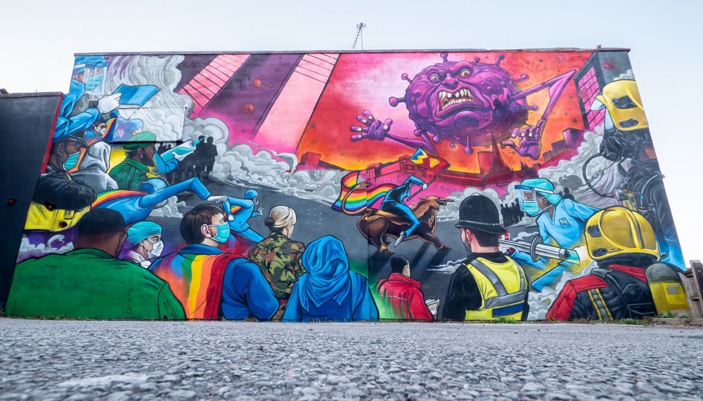 charity mural unveiled in Digbeth