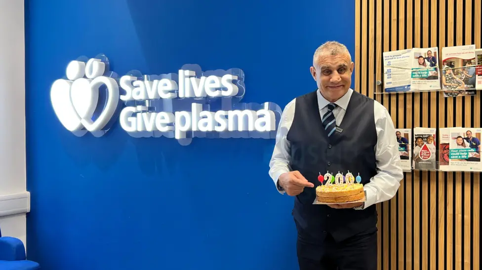 Paul Cadman said it was his father's commitment to donating blood that inspired him to start