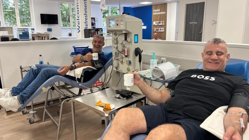 Donates Blood Plasma